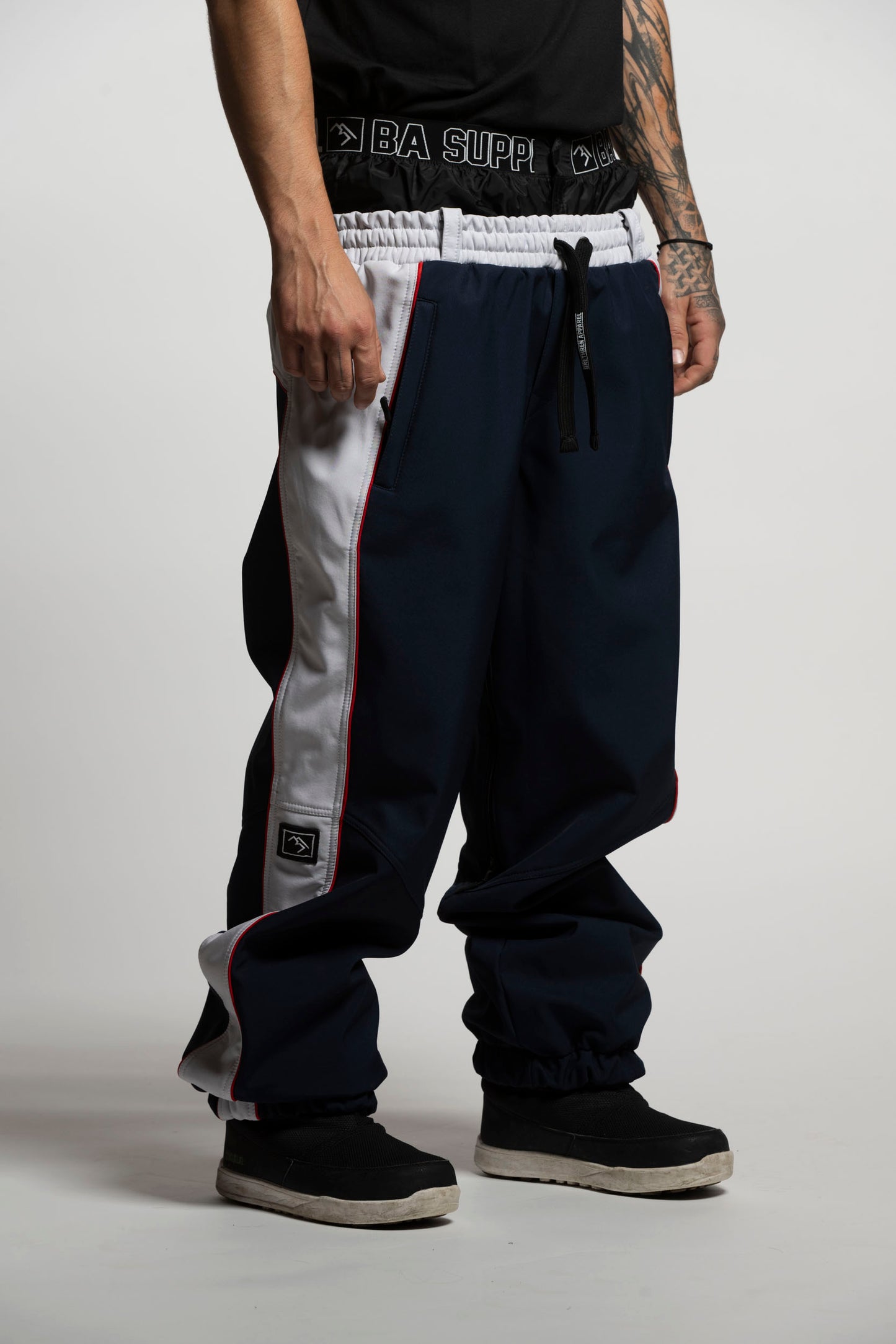 Baseline Trackpants - Midnight Blue and Bone