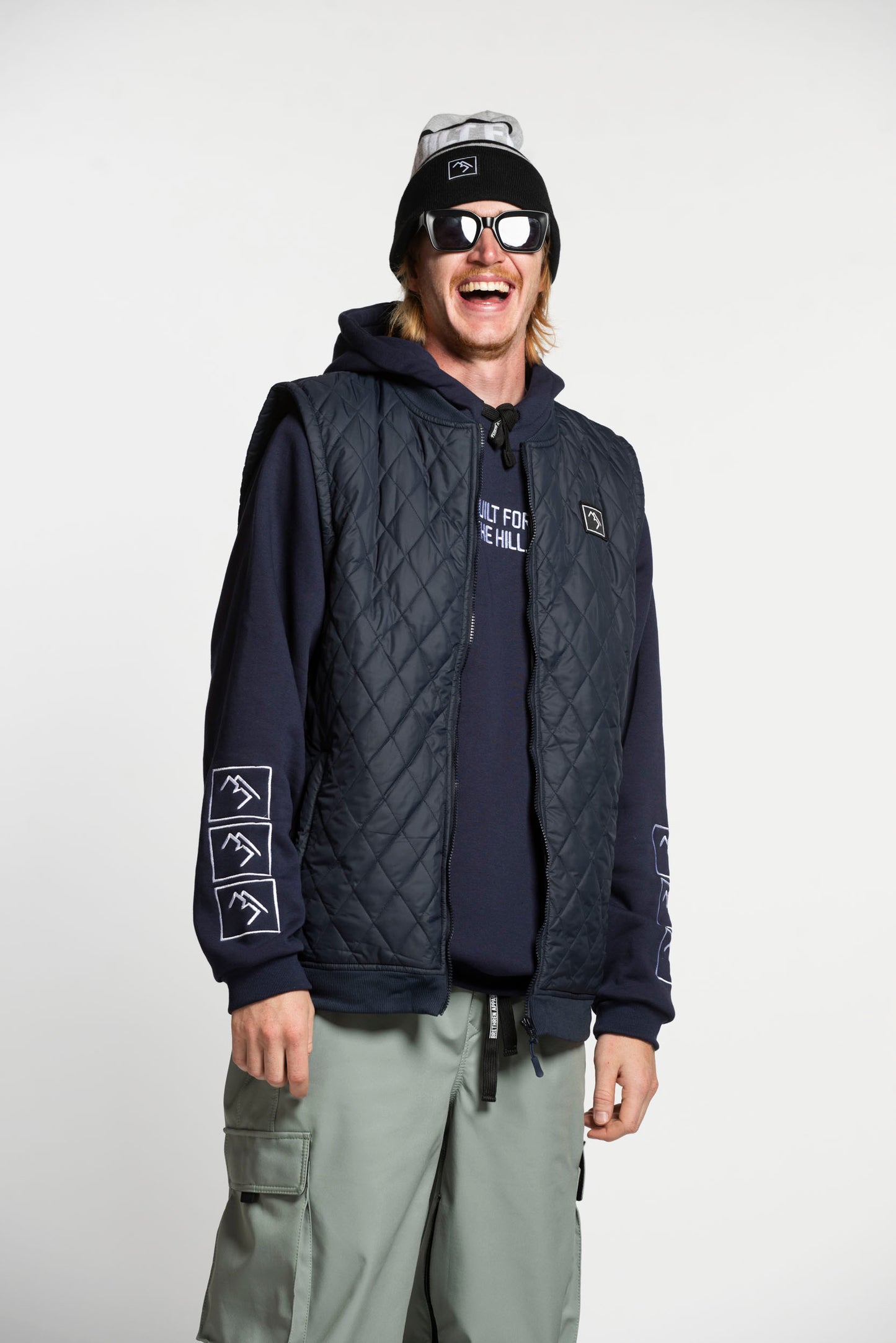 Quilted Gillet - Navy