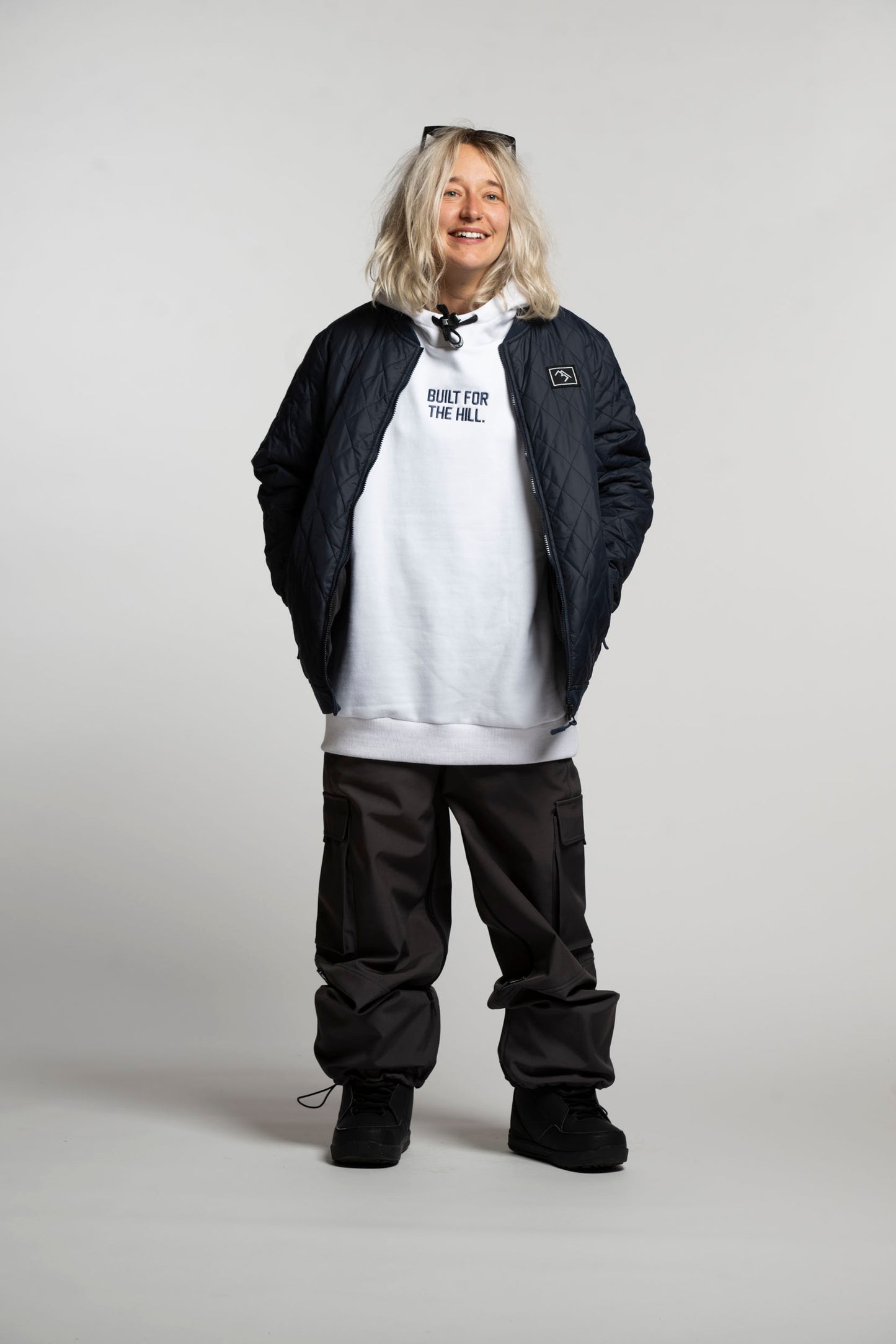 Quilted Jacket - Navy