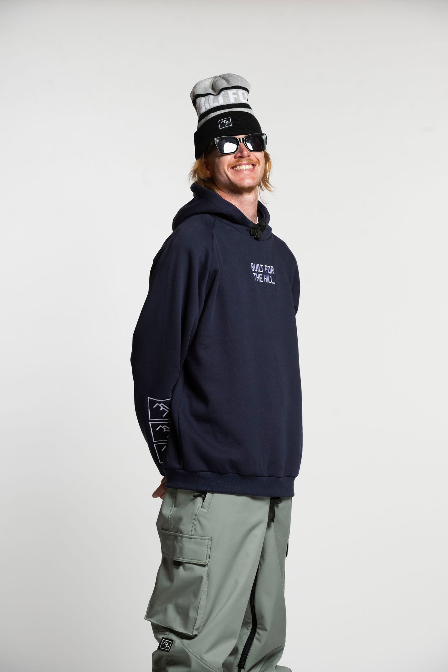 Stacked Hoodie - Navy