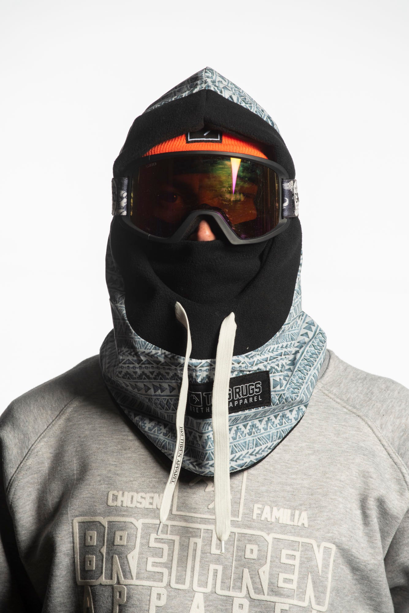 snowboarding balaclava blue
