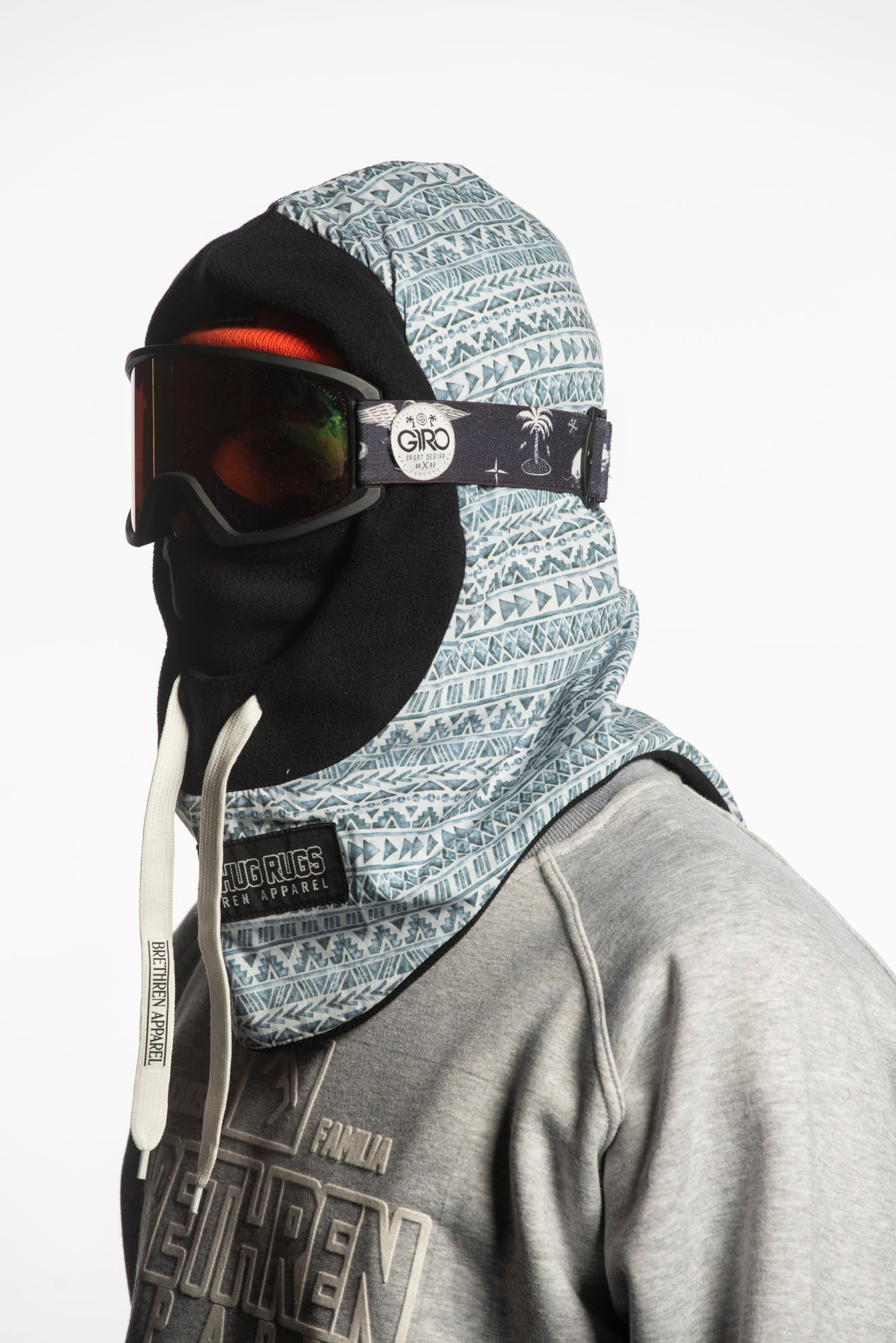 snowboarding balaclava blue