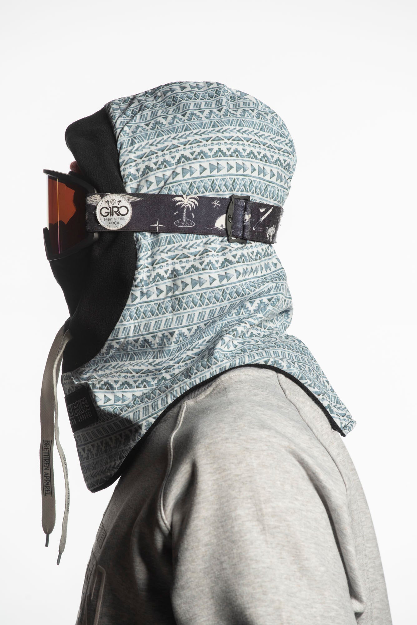snowboarding balaclava blue