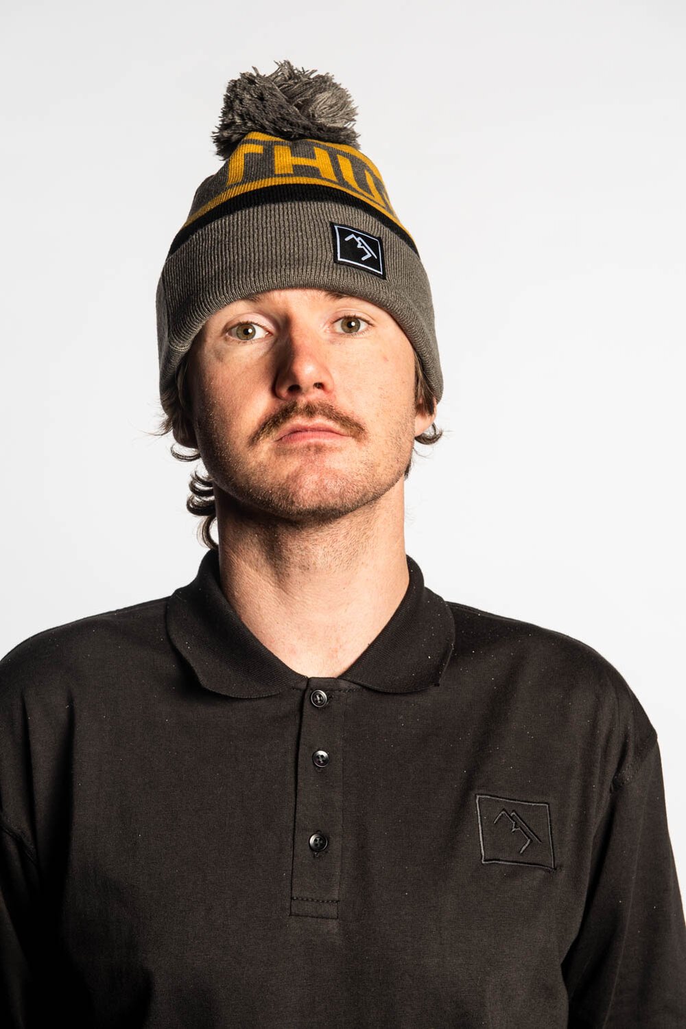 Bobble Hat - Black and Gold - brethrenapparel