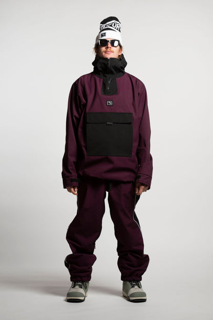 Access Anorak - Malbec and Black
