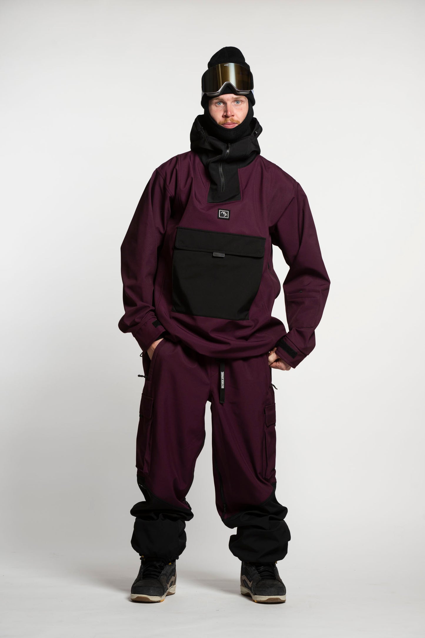 Access Anorak - Malbec and Black