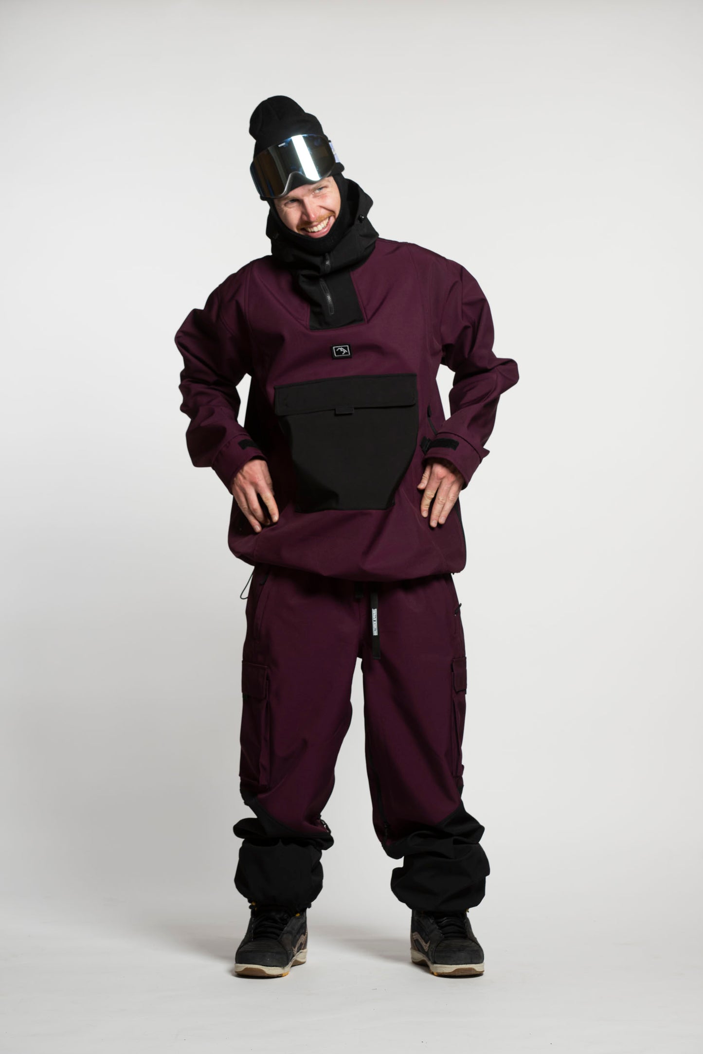 Access Anorak - Malbec and Black