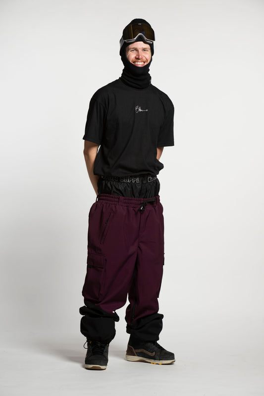 Access Cargo Pants - Malbec and Black