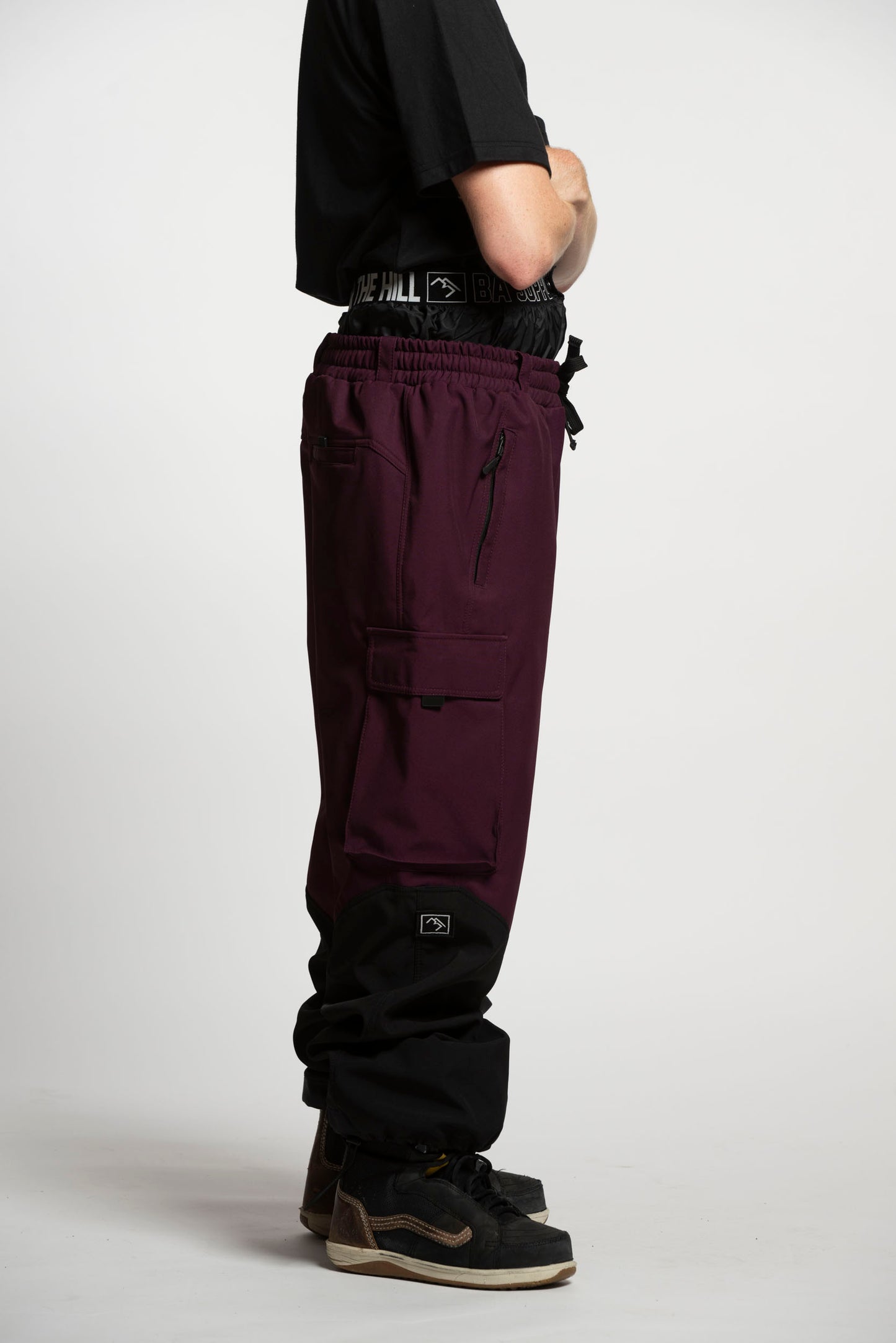 Access Cargo Pants - Malbec and Black