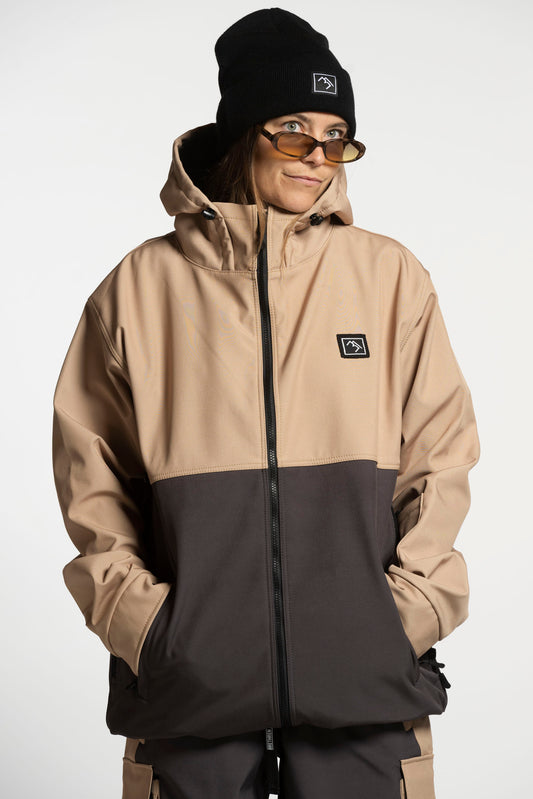 Access Full Zip Jacket - Dunes and Charcoal