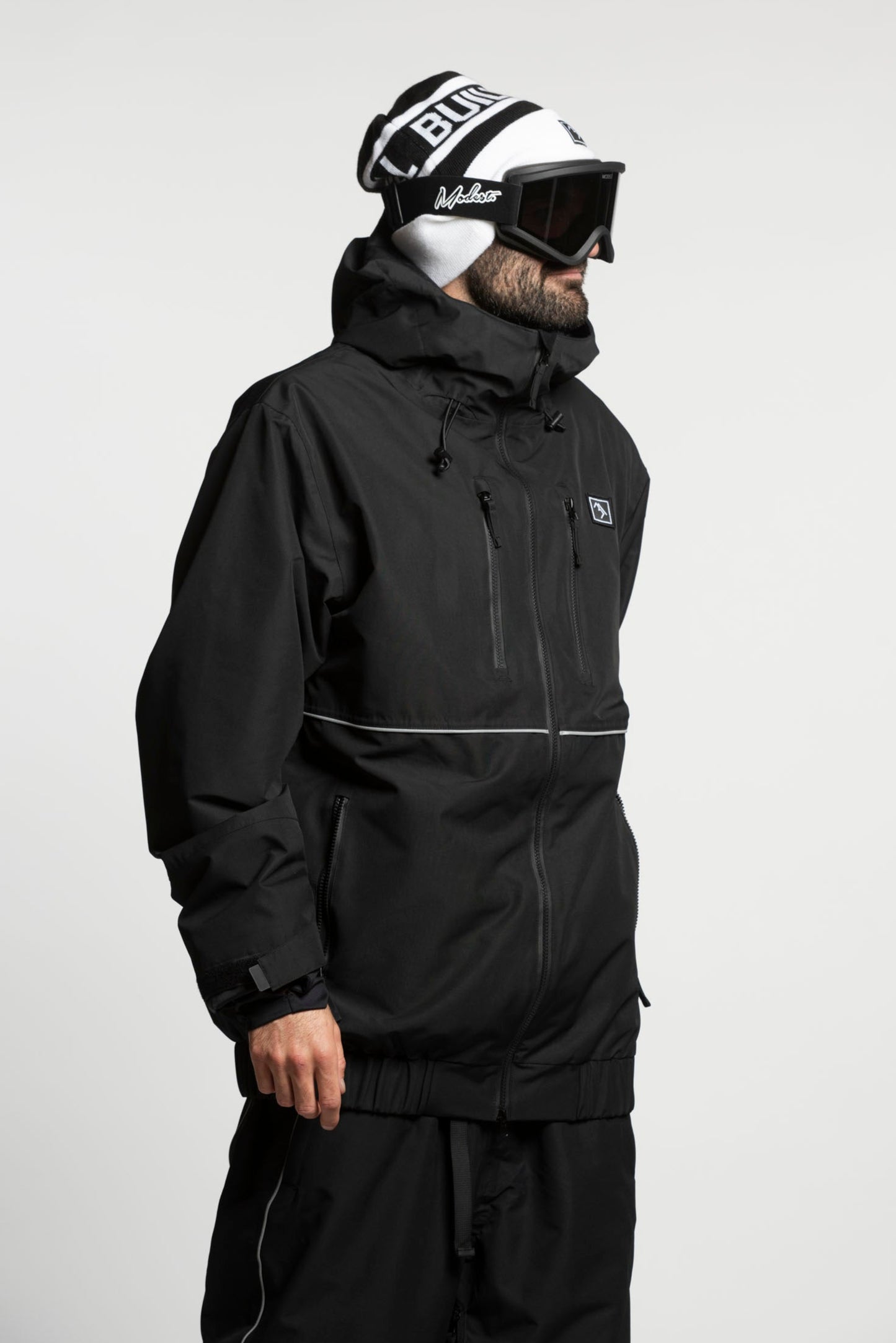 Black snowboard jacket