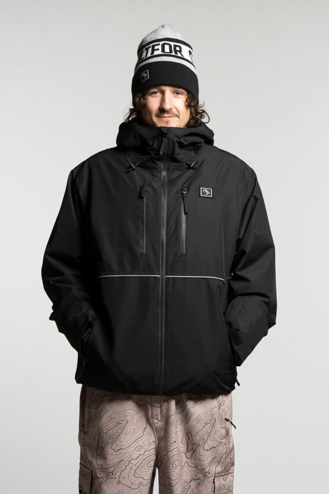 Black snowboard jacket