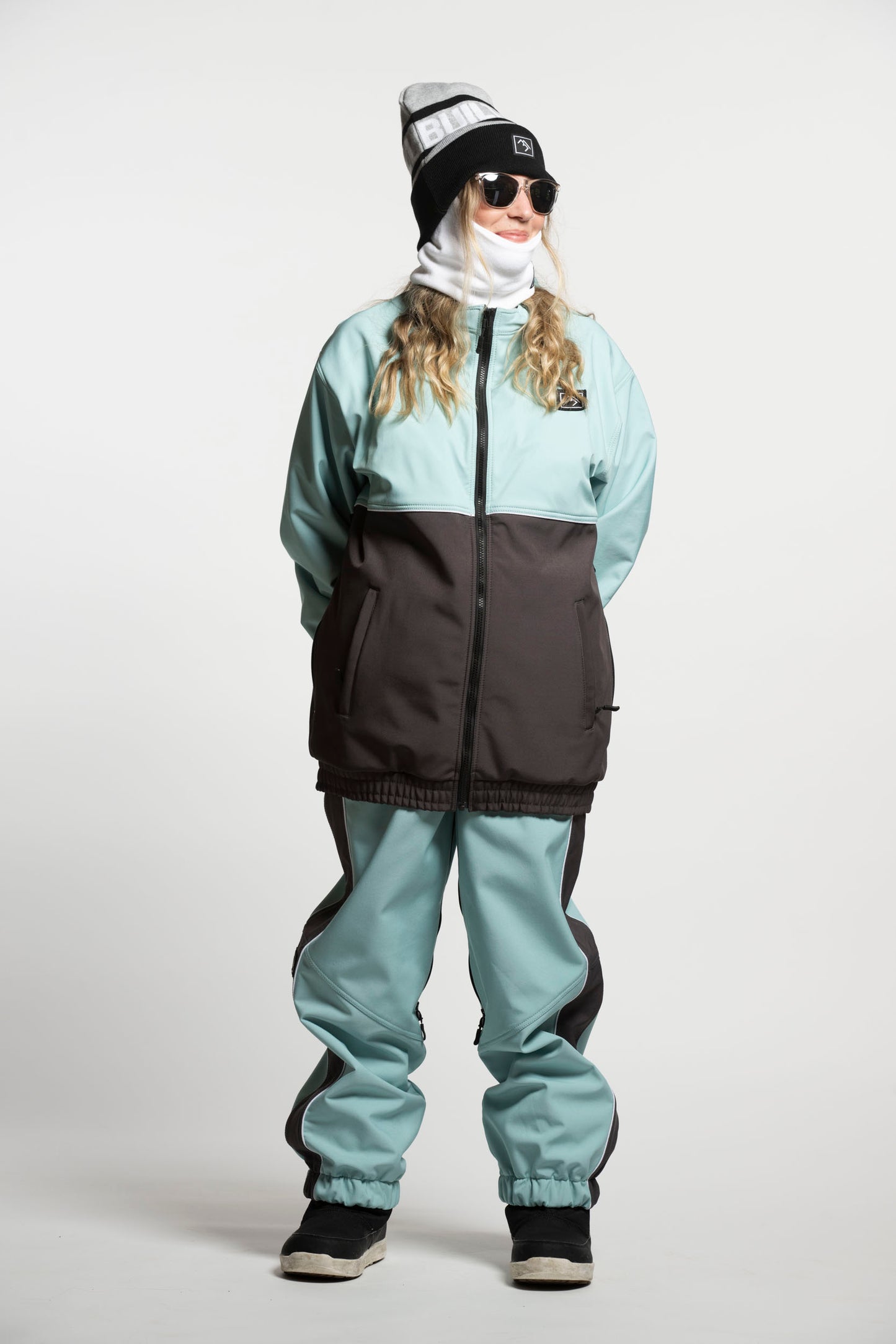 Baseline Trackpants - Mint and Charcoal