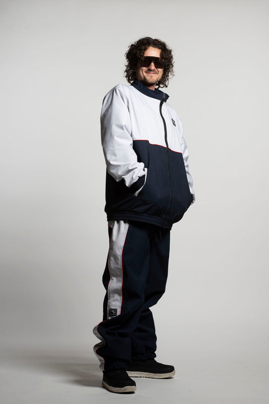 Baseline Trackpants - Midnight Blue and Bone