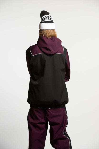 Baseline Pullover - Malbec and Black