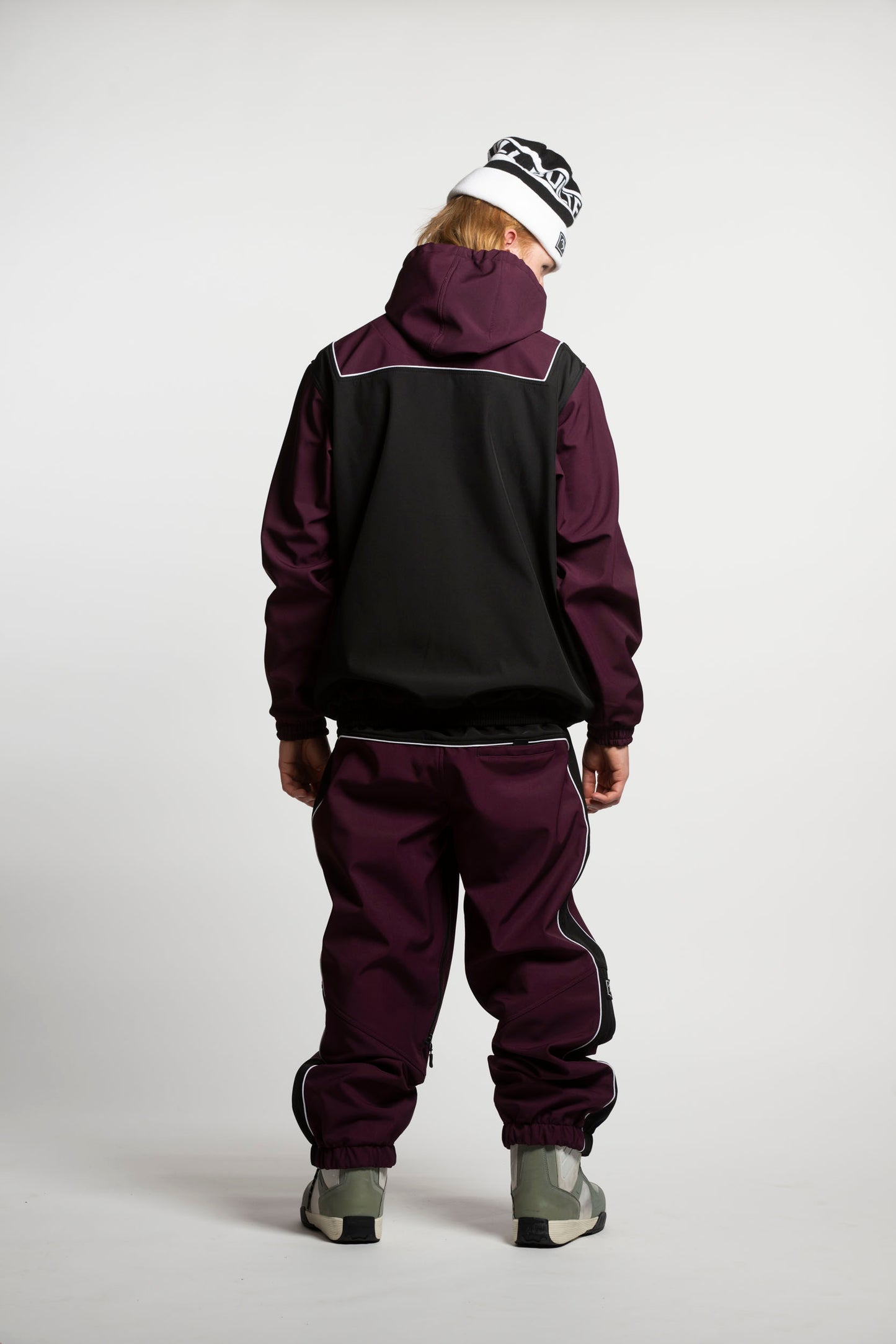 Baseline Trackpants - Malbec and Black