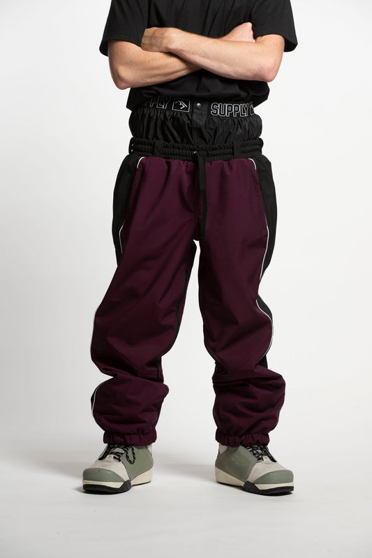 Baseline Trackpants - Malbec and Black
