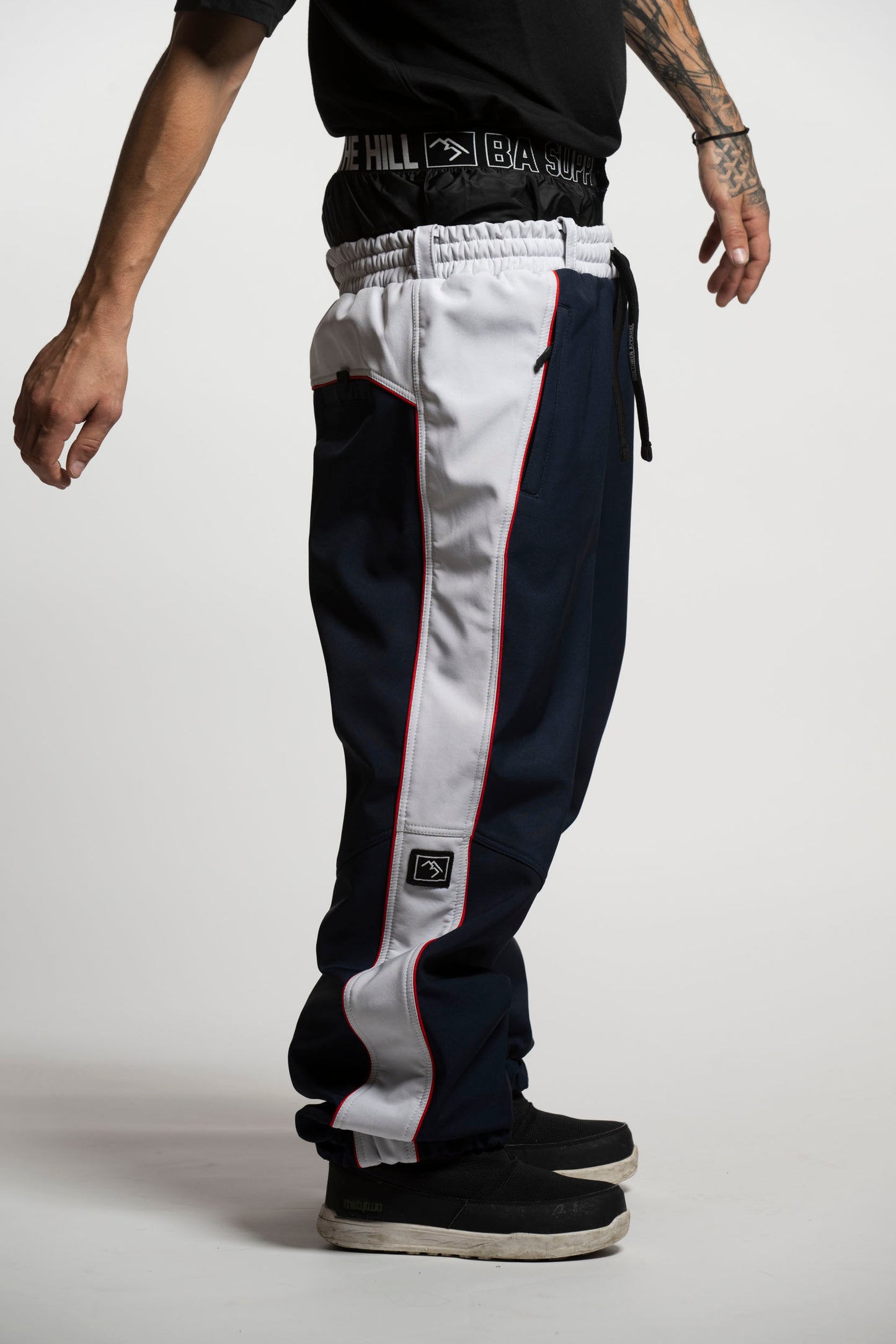 Baseline Trackpants - Midnight Blue and Bone