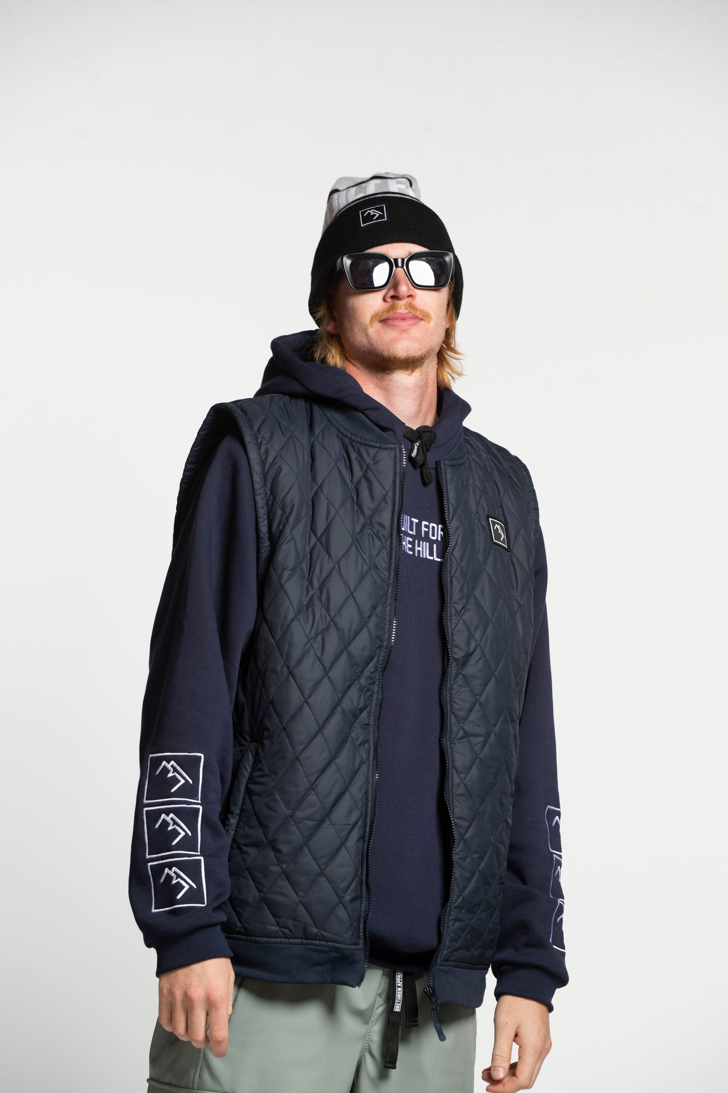 Quilted Gillet - Navy