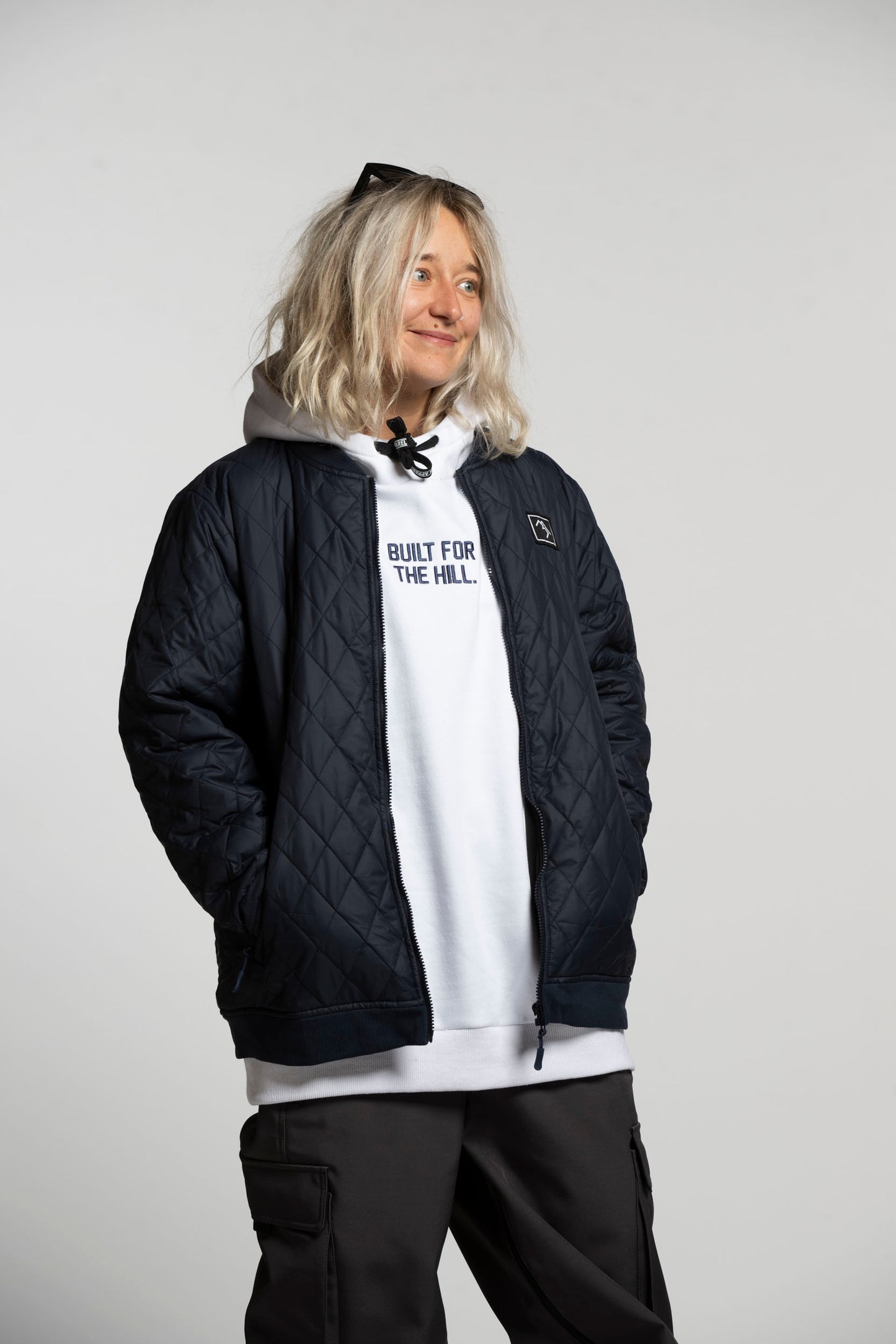 Quilted Jacket - Navy