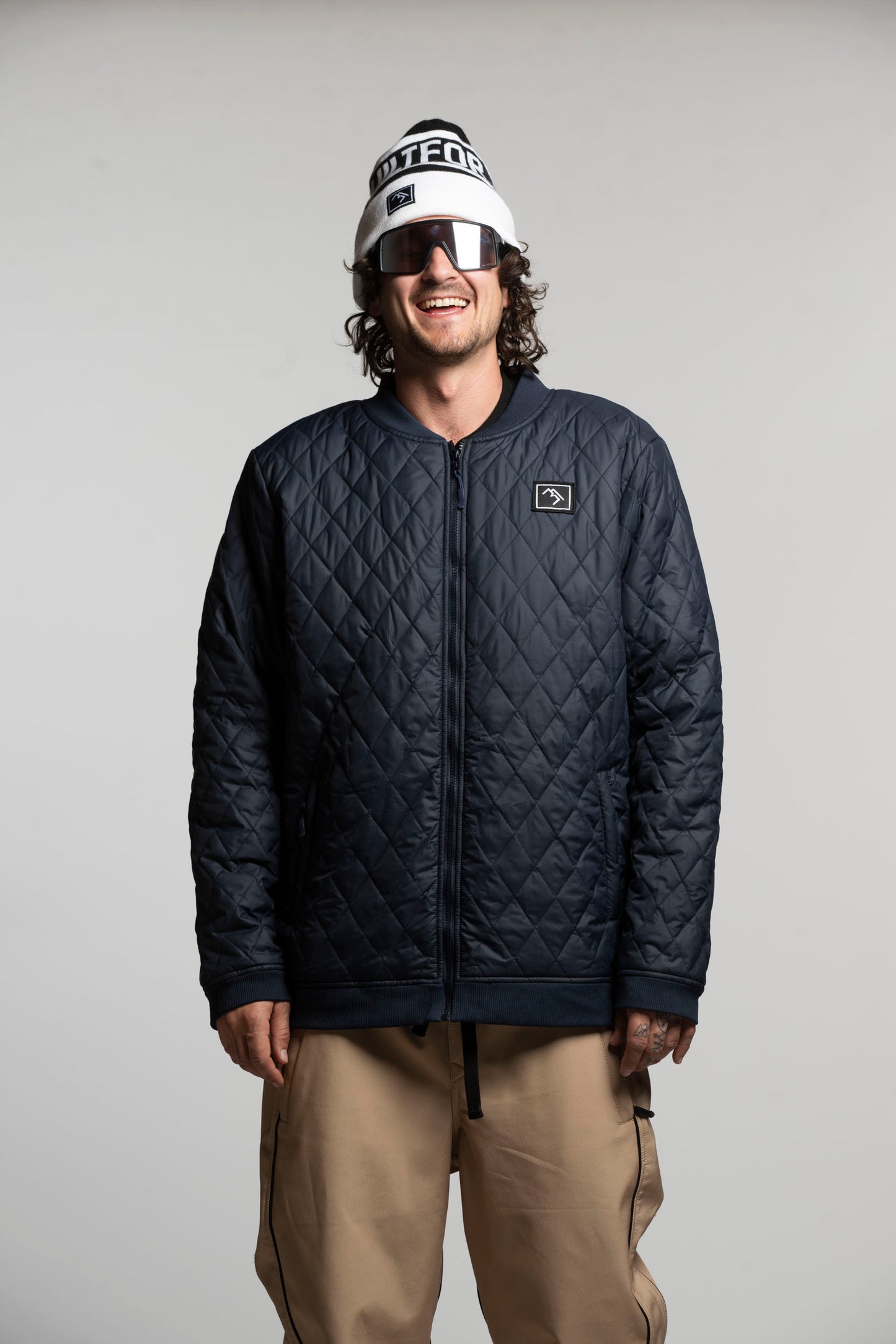 Quilted Jacket - Navy