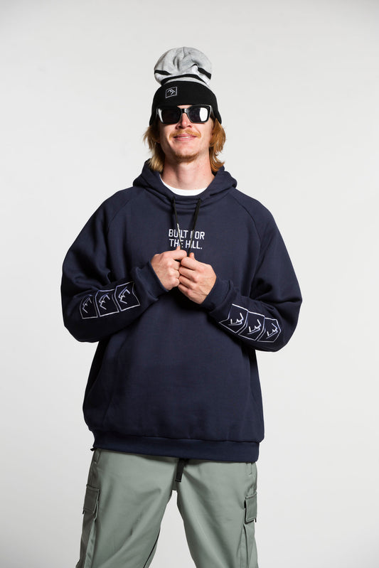 Stacked Hoodie - Navy