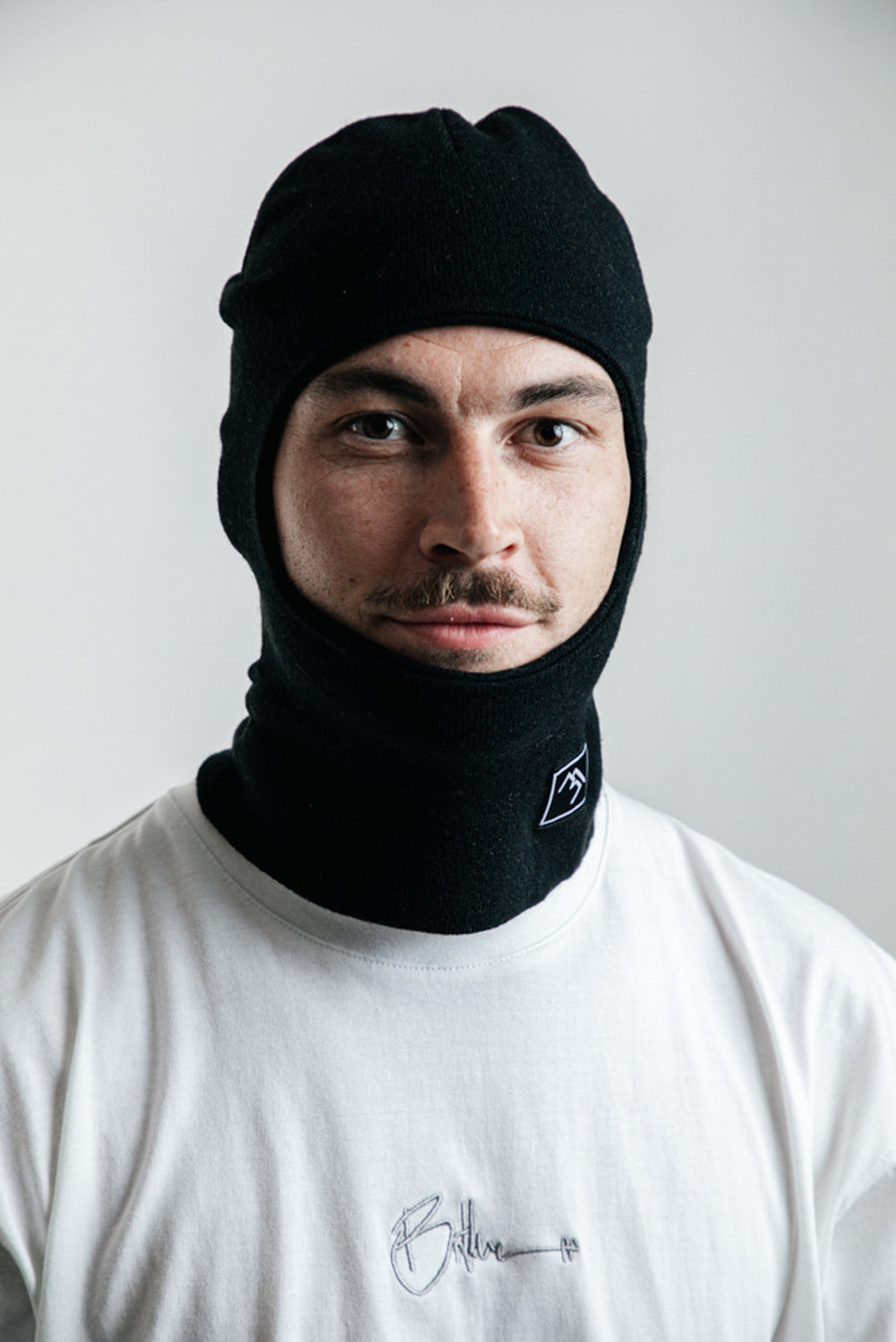 Black snowboard balaclava