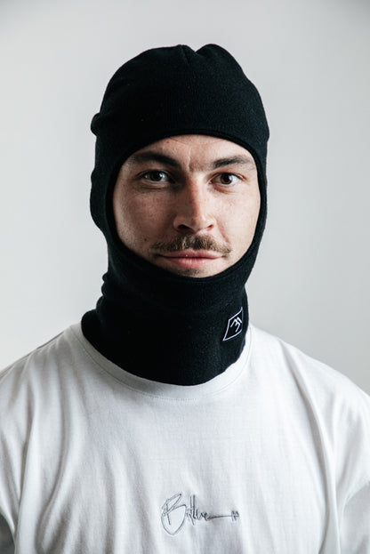 Black snowboard balaclava