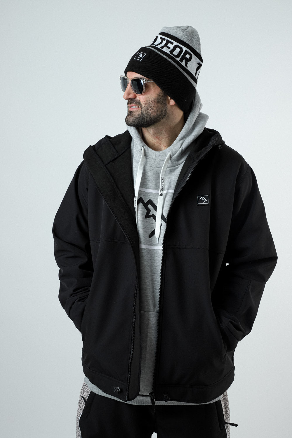 Access Full Zip Jacket - Darkside Black – Brethren Apparel