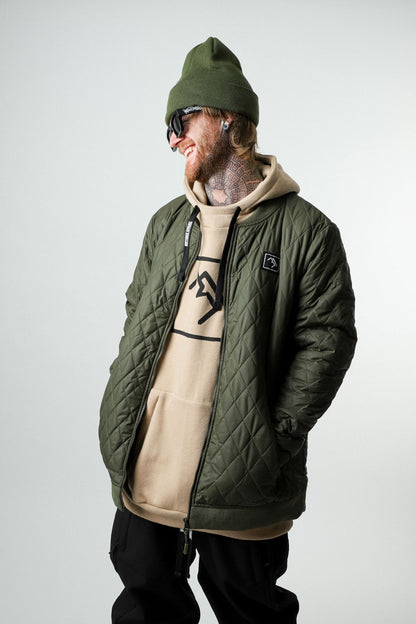 Green Quilted Jacket