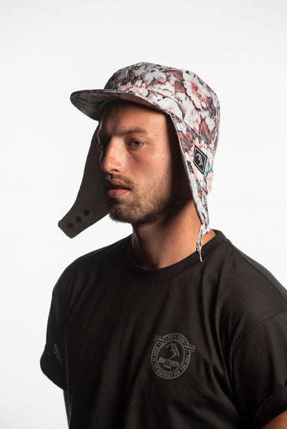 Floral waterproof snowboarding cap