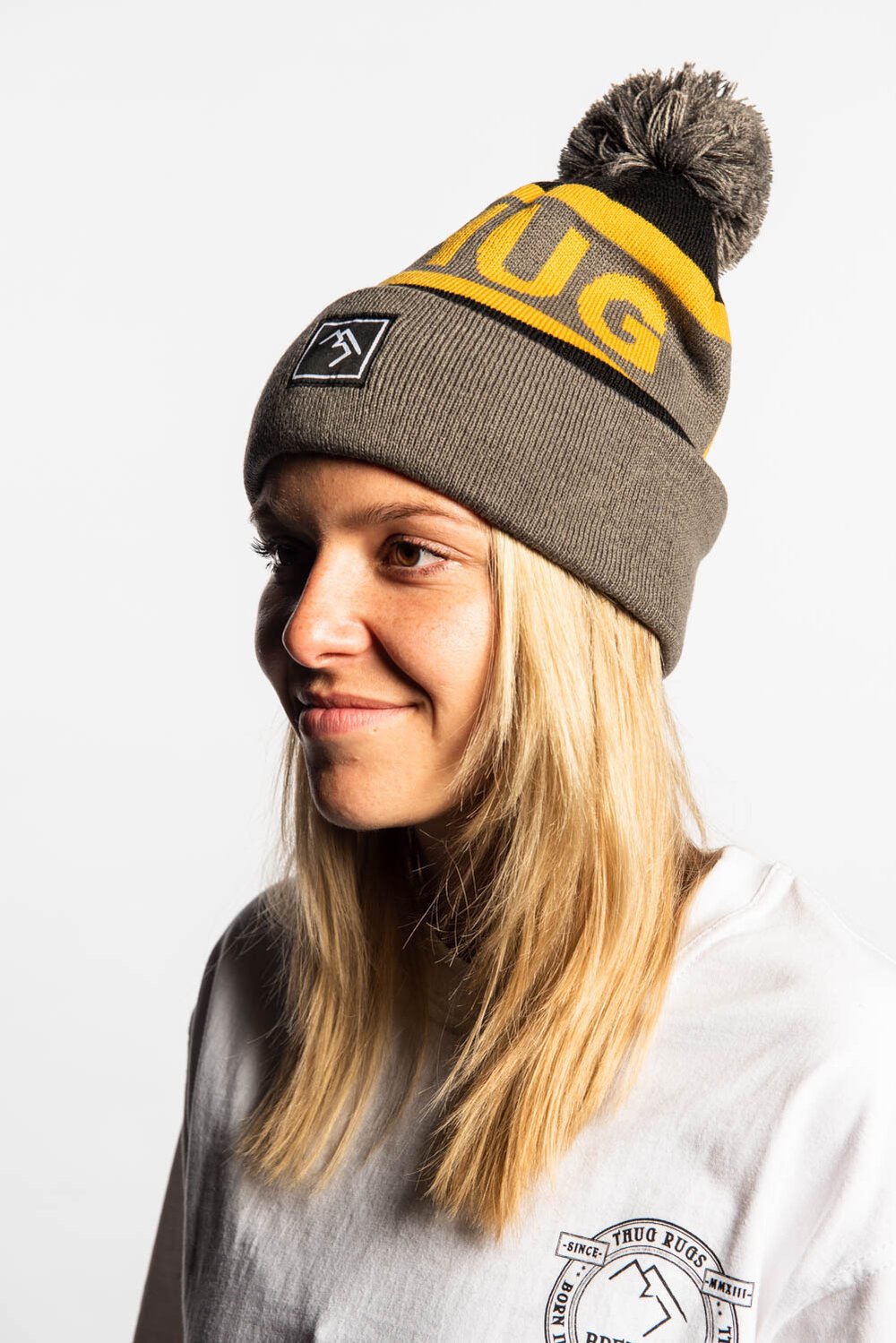 Bobble Hat - Black and Gold - brethrenapparel