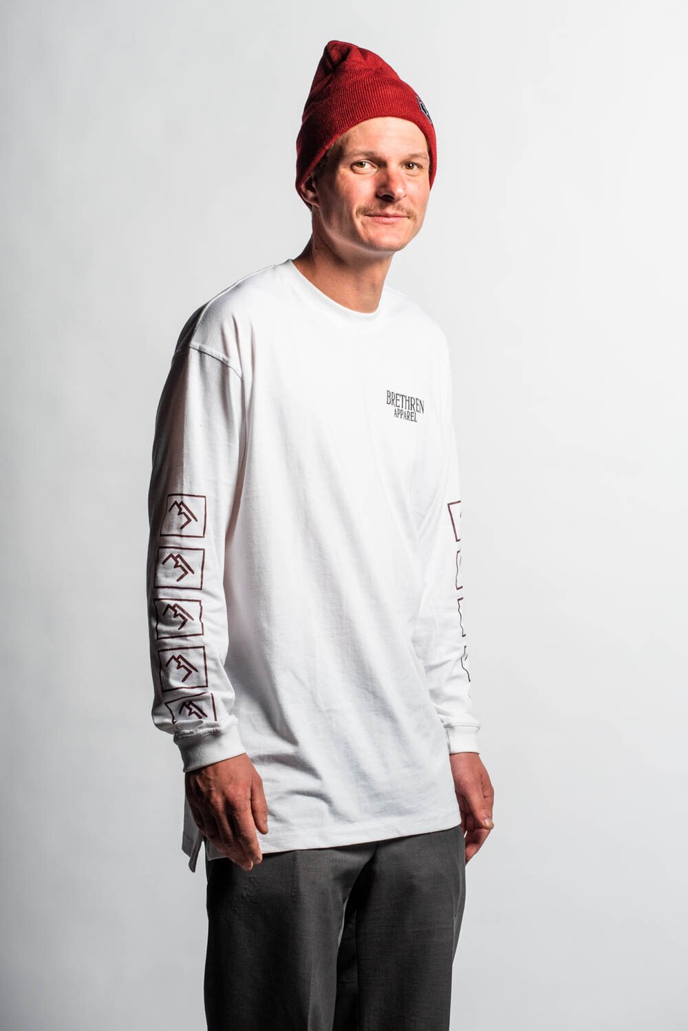 Brand Long sleeve - White - brethrenapparel