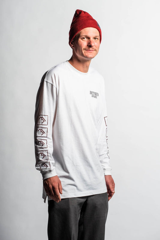 Brand Long sleeve - White - brethrenapparel
