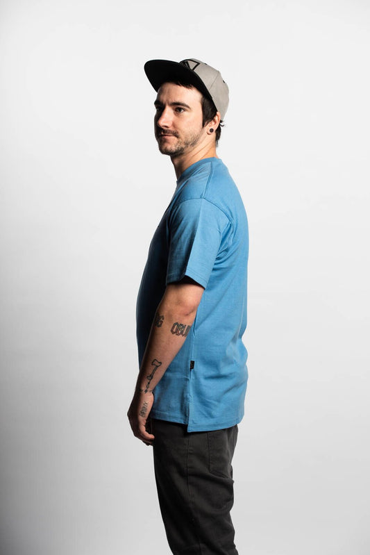 Stamp Tee - Sky Blue - brethrenapparel