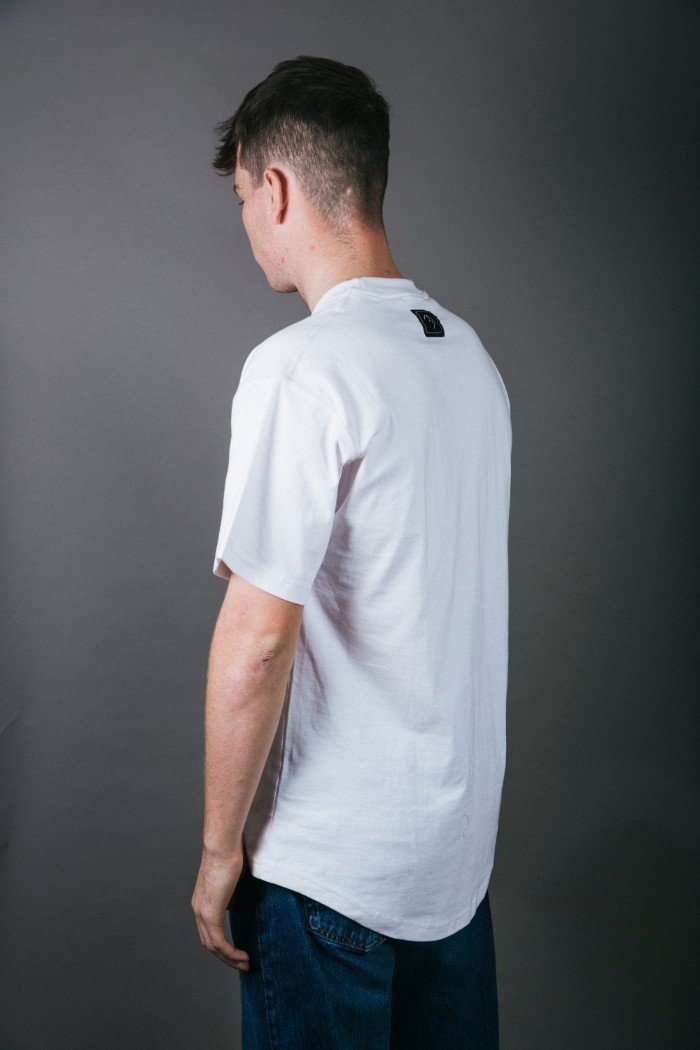 Badge Tee - White - brethrenapparel