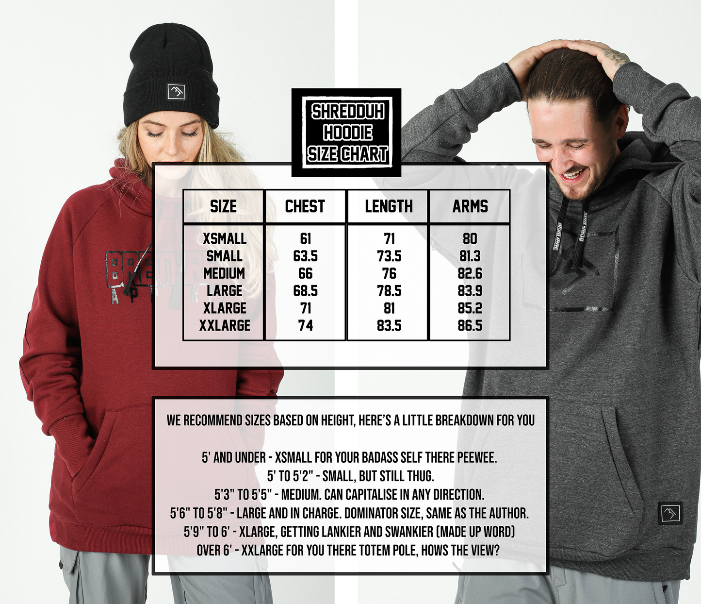 Shredduh 2.0 Snowboard Hoodie - Summit